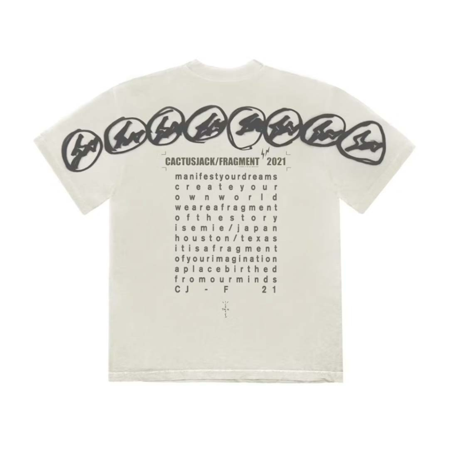 Travis Scott Cactus Jack For Fragment Manifest Tee (White)
