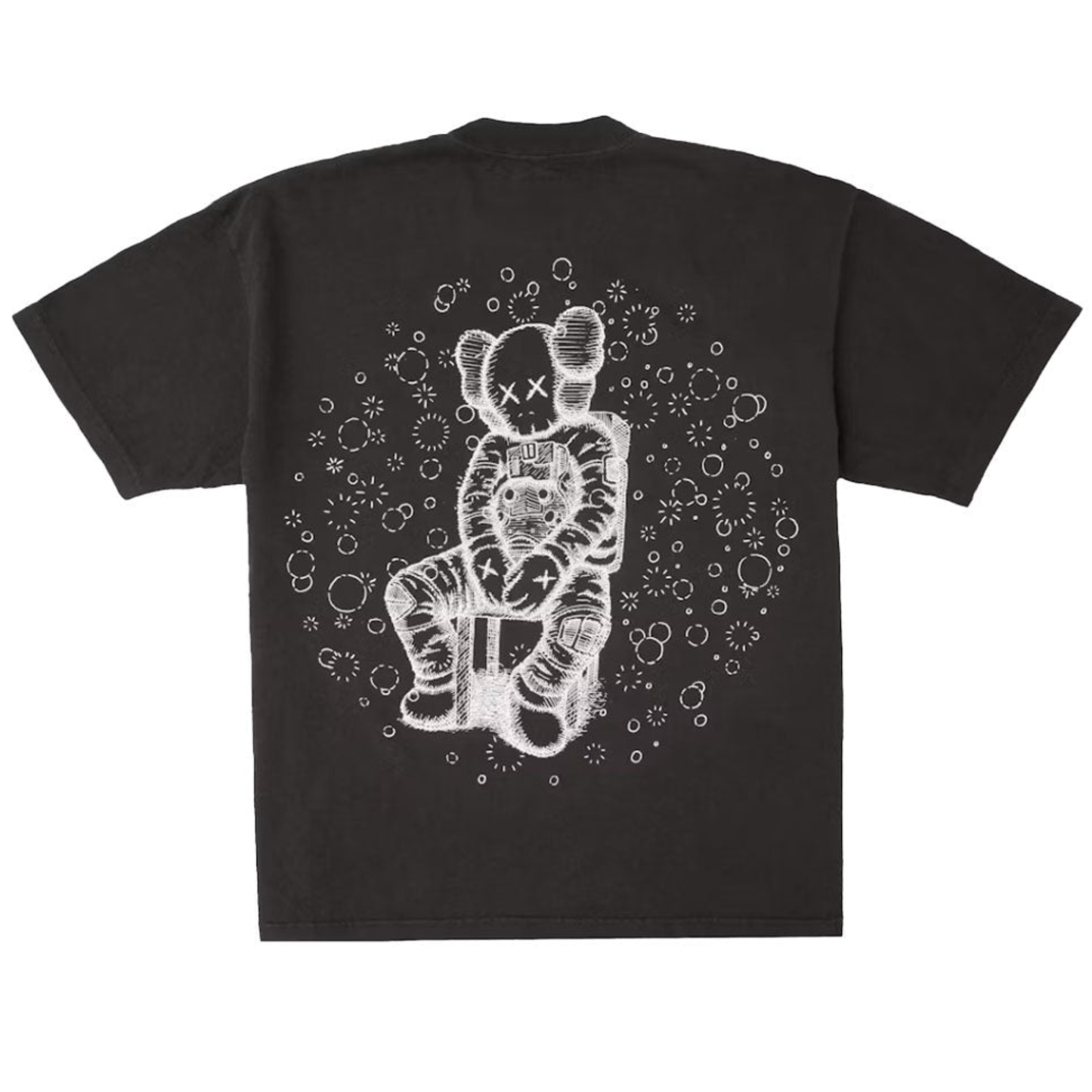 KAWS For Kid Cudi Moon Man Glow In Dark Tee (Vintage Black)