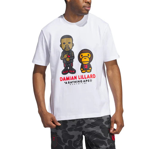 Bape x Adidas "Dame 9" Tee (White)