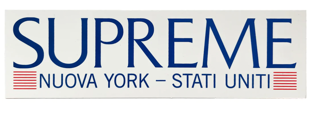 Supreme "Nuova York Stati Uniti 6" Sticker