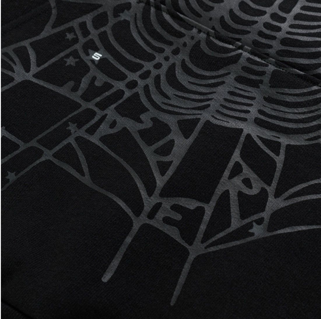 SP5DER Rhinestone Punk V2 Hoodie (Black)