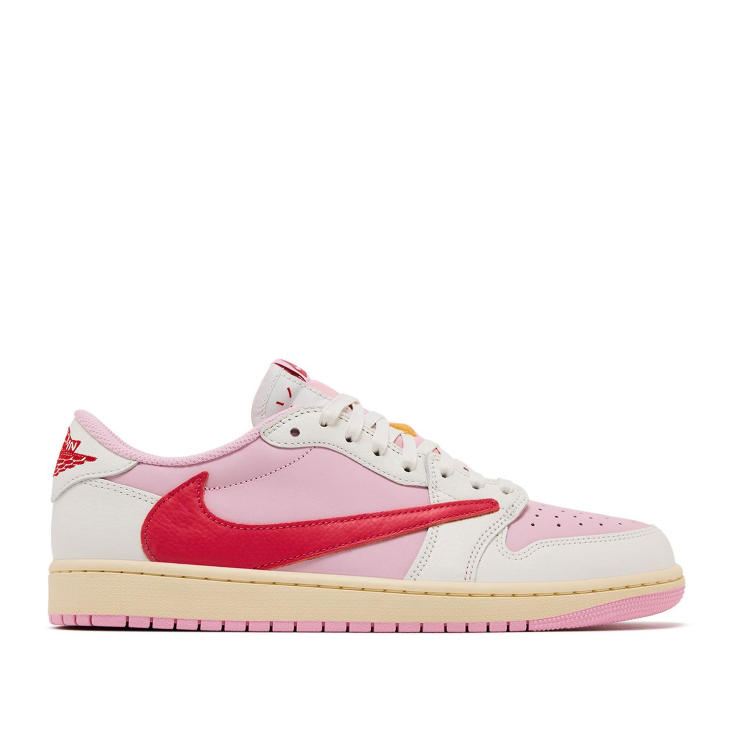 Air Jordan 1 Retro Low OG SP Travis Scott Sail "Tropical Pink"