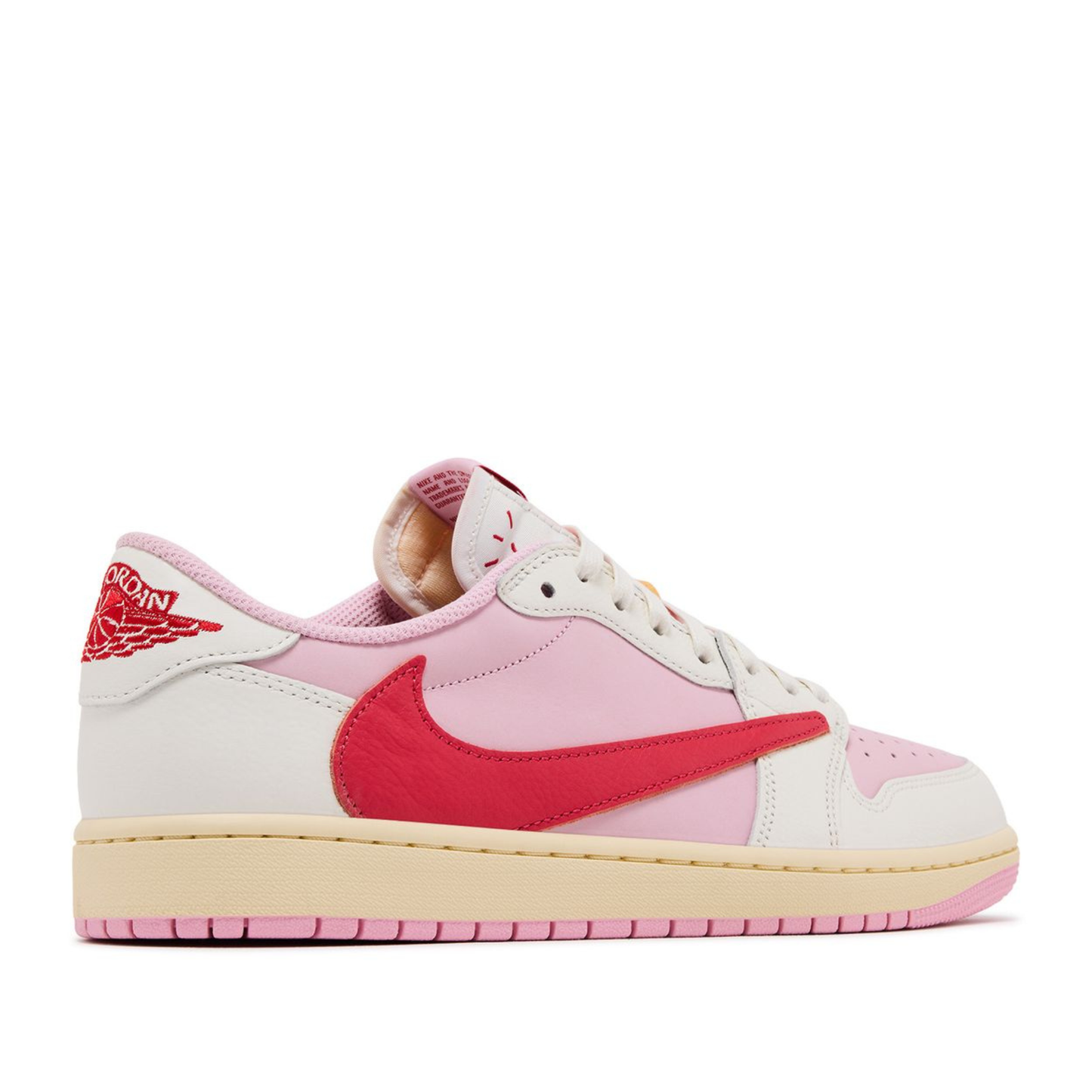Air Jordan 1 Retro Low OG SP Travis Scott Sail "Tropical Pink"