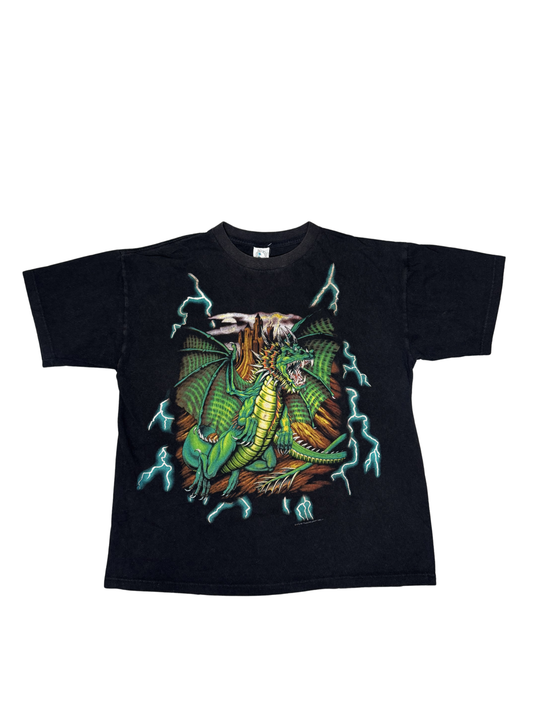 (USED) Vintage American Thunder "Dragon Logo" Tee