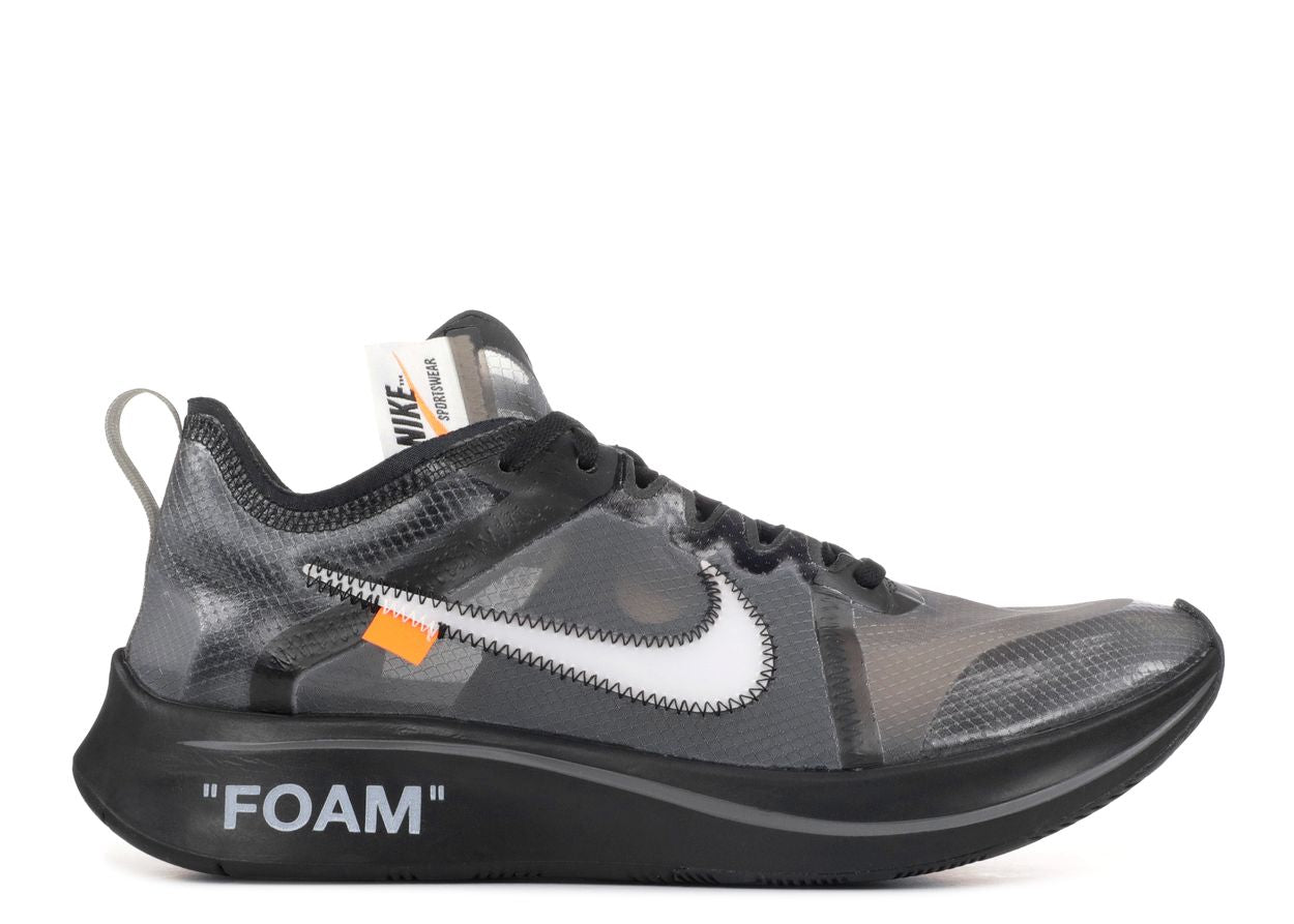 Off White x Nike Zoom Fly (Black/Silver)