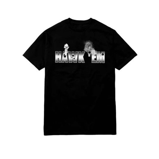 Vlone x Pop Smoke "Hawk Em" Tee (Black)