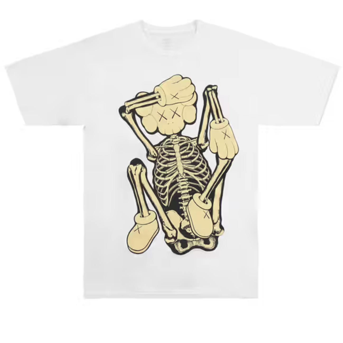Kaws Skeleton New Fiction Tee (Bone)