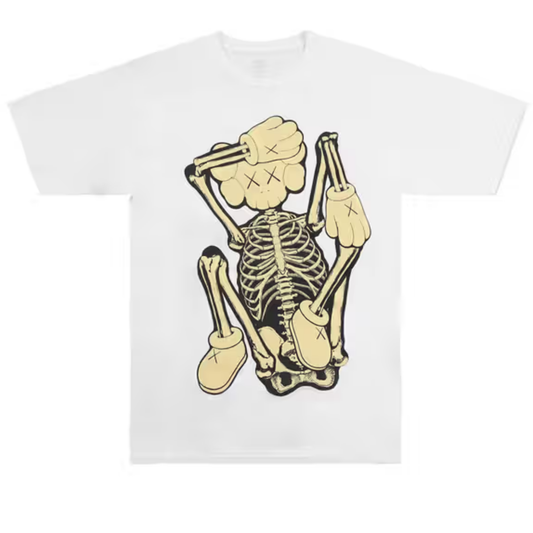 Kaws Skeleton New Fiction Tee (Bone)