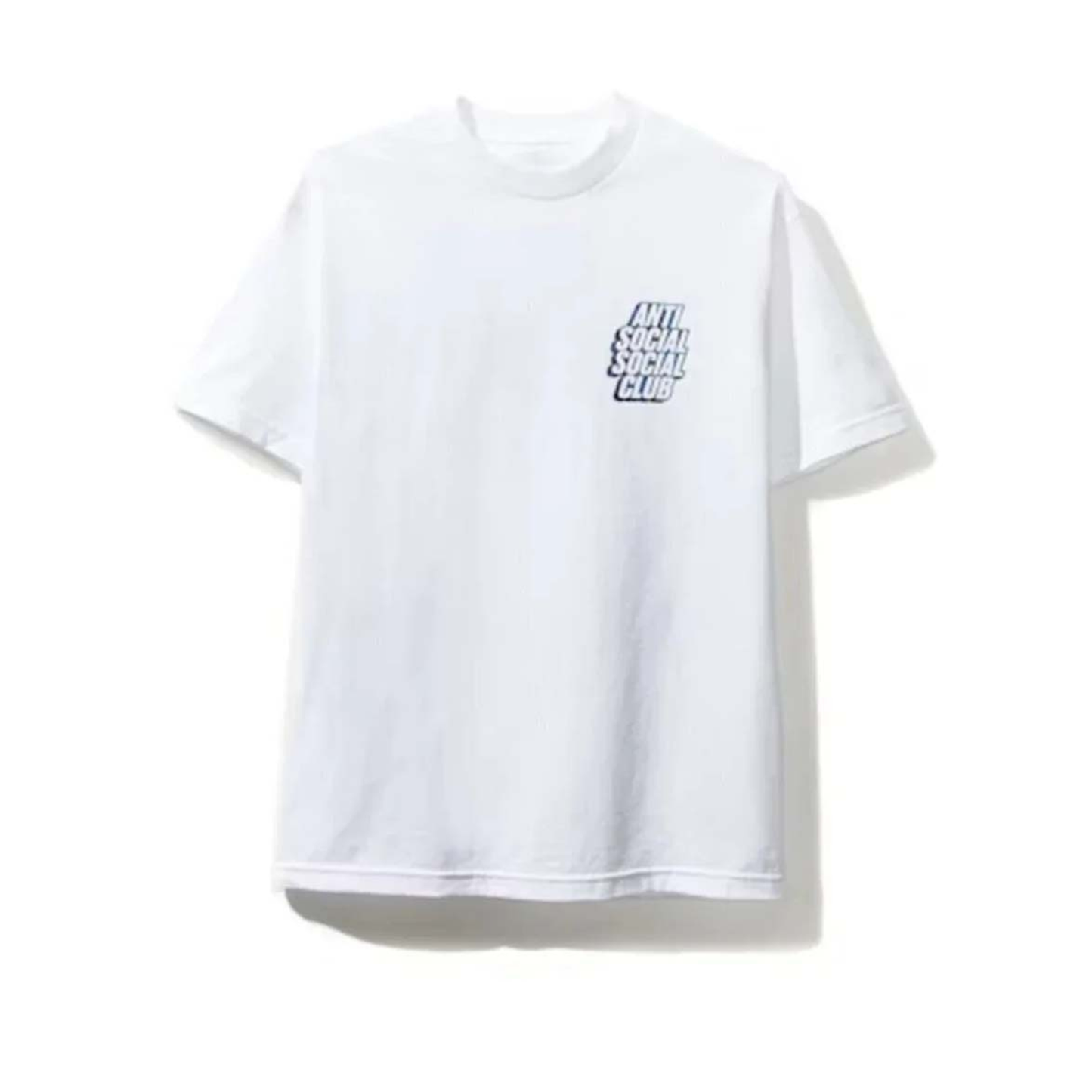 Anti Social Social Club "Blocked Plaid" Tee (White/Blue)