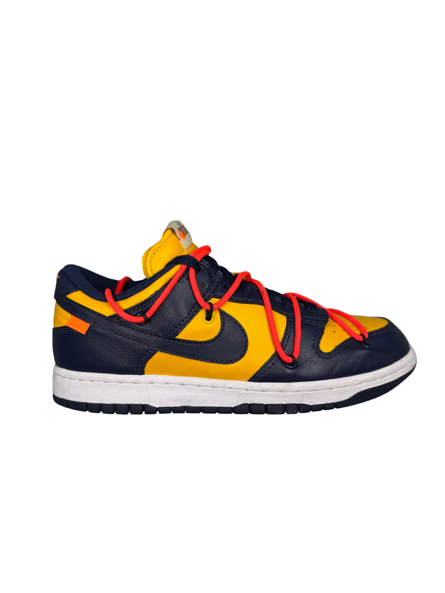 (USED) Nike Dunk Low x Off-White "University Gold"