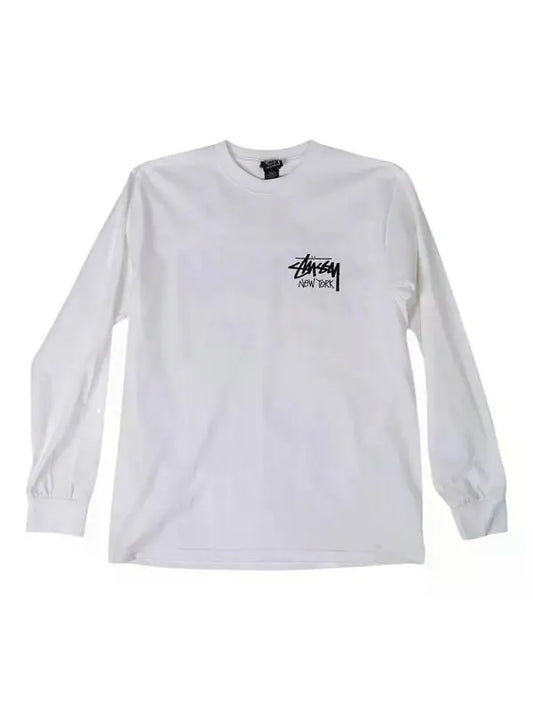 Stussy NYC  Long Sleeve Tee (White)