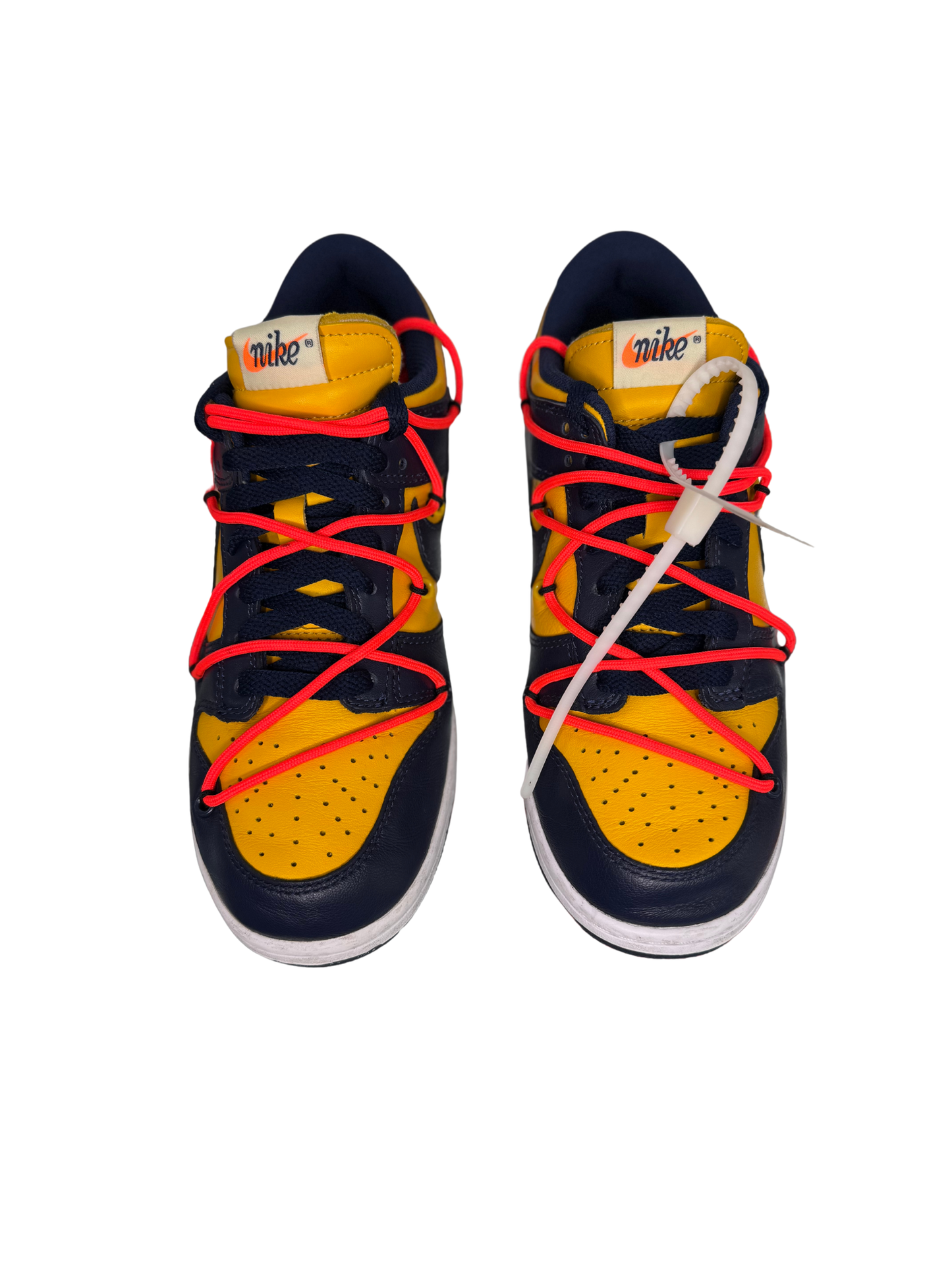 (USED) Nike Dunk Low x Off-White "University Gold"