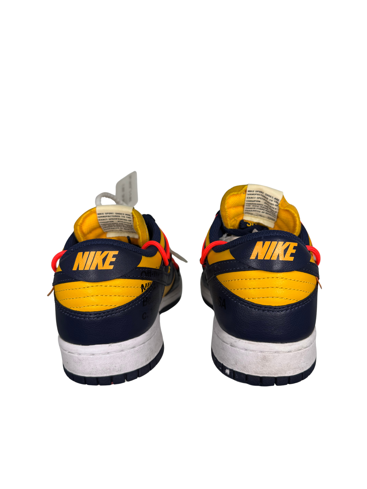 (USED) Nike Dunk Low x Off-White "University Gold"