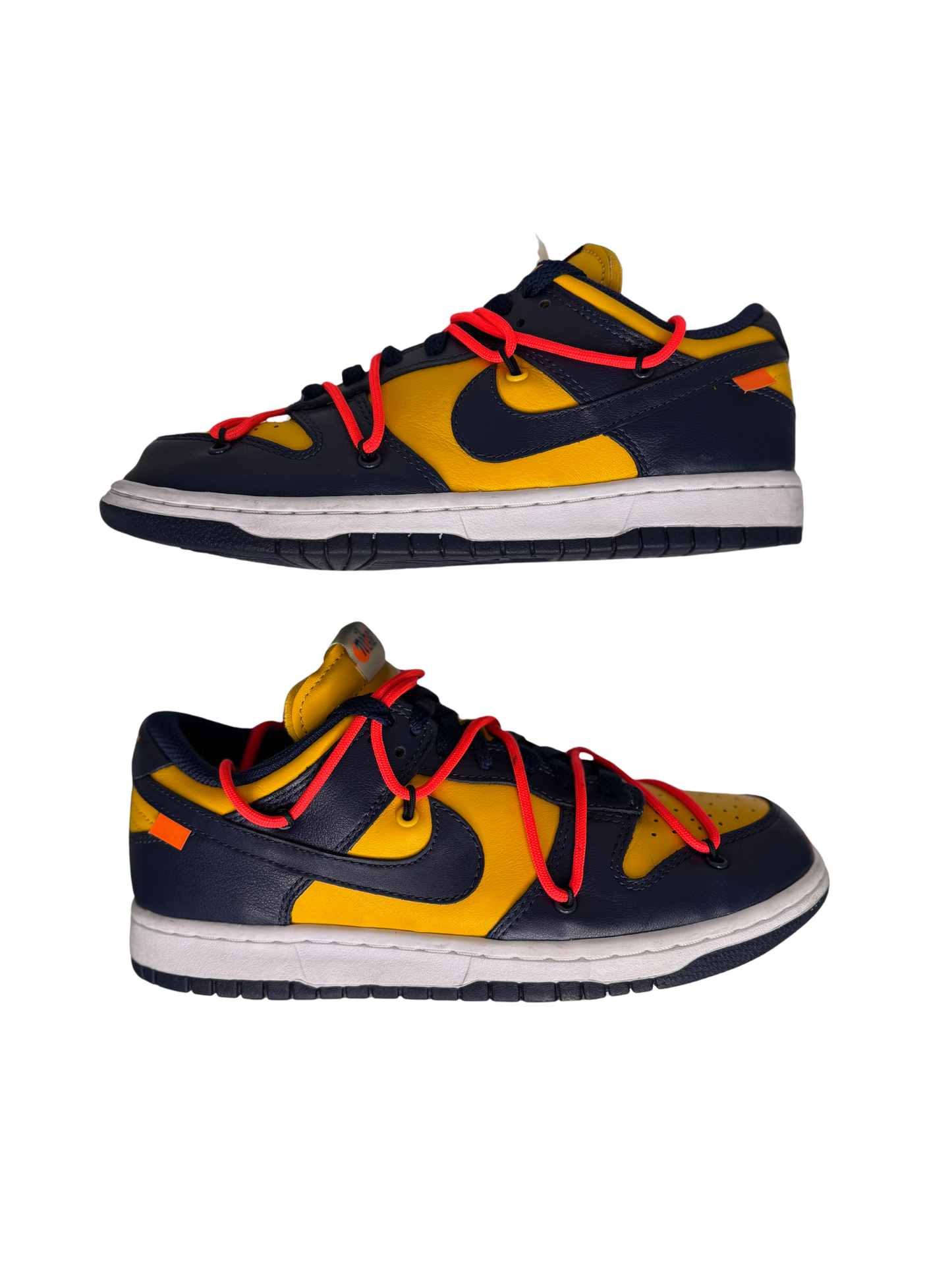 (USED) Nike Dunk Low x Off-White "University Gold"