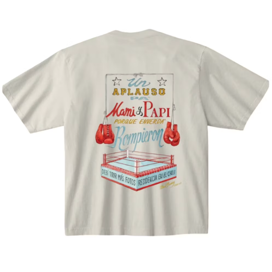 Bad Bunny DTMF Boxing Ring T-shirt (White)