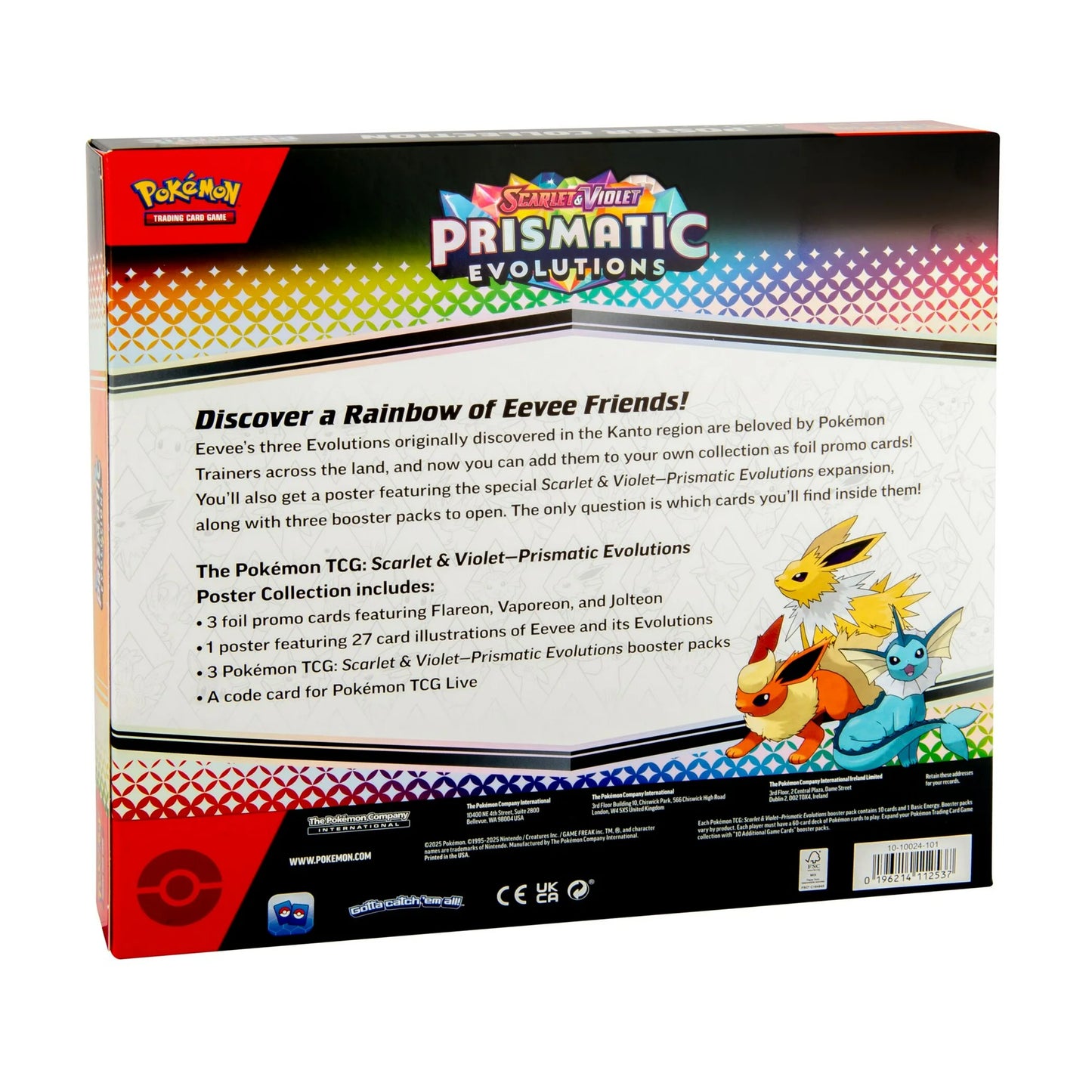 Pokemon Scarlet & Violet 8.5 Prismatic Evolutions Poster Collection