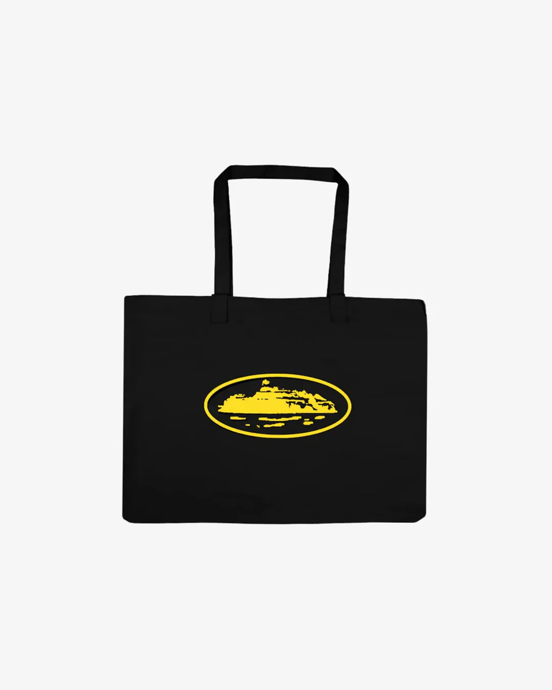 Corteiz Alcatraz Big Tote Bag (Black/Yellow)