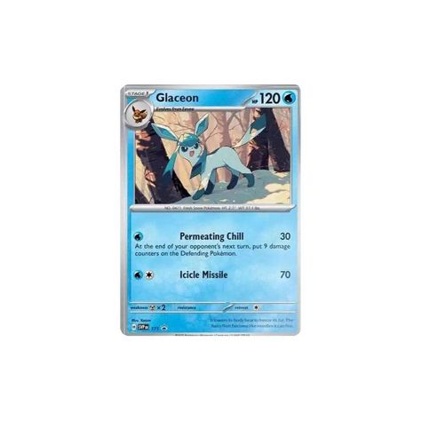 Pokémon Trading Card Game: Scarlet & Violet—Prismatic Evolutions Tech Sticker Collection Glaceon