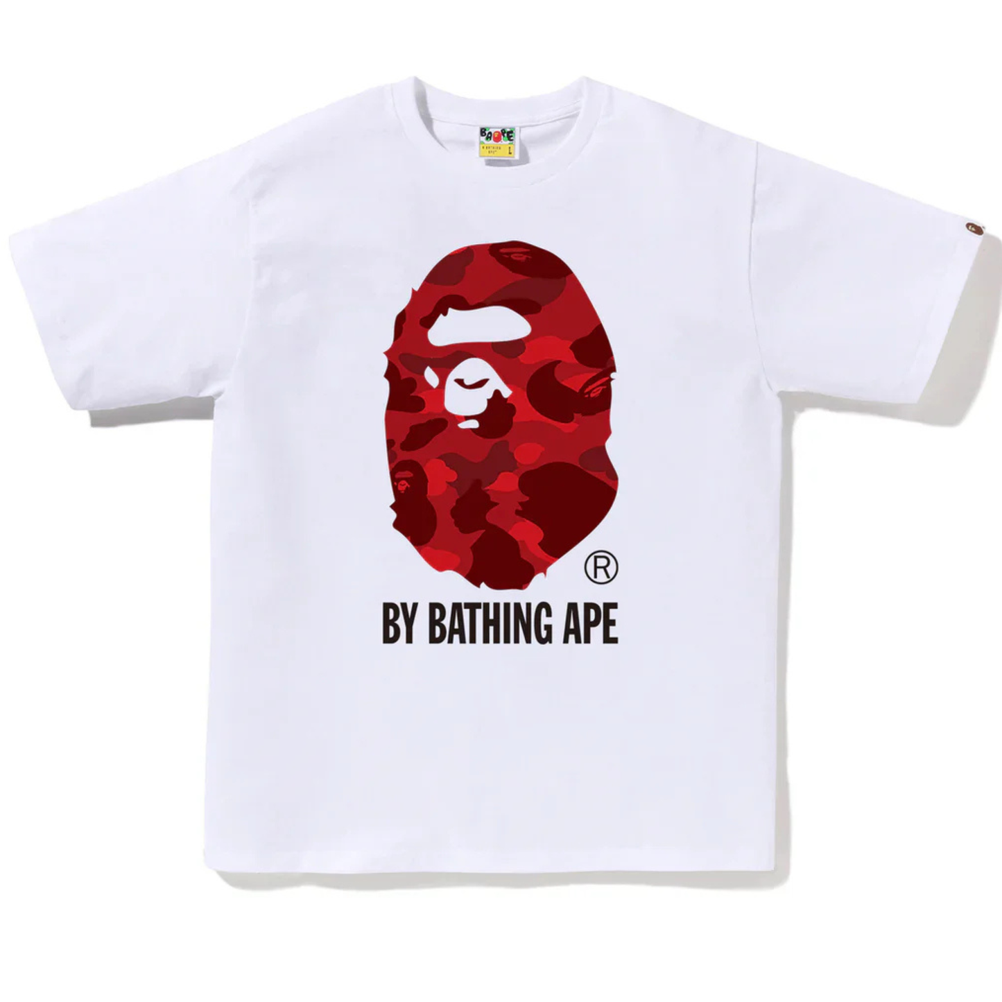 Bape Color Camo By Bathing Ape Head Tee (FW22) (White/Red)
