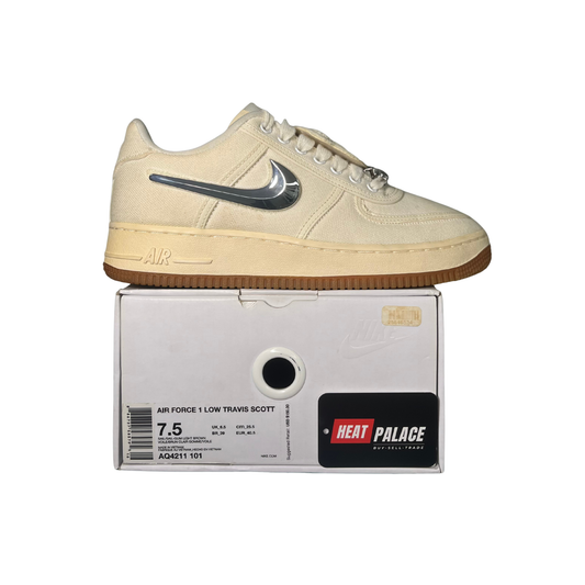 (USED) Travis Scott x Air Force 1 "Sail"