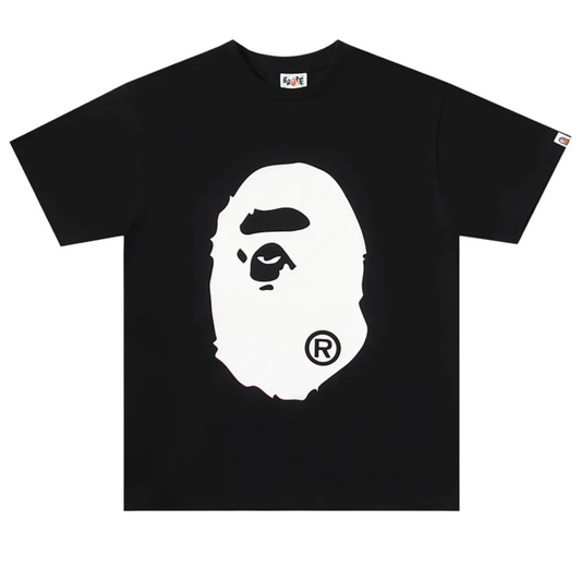 Bape By Bathing Ape "Bicolor Big Ape Head" Tee (Black/White)