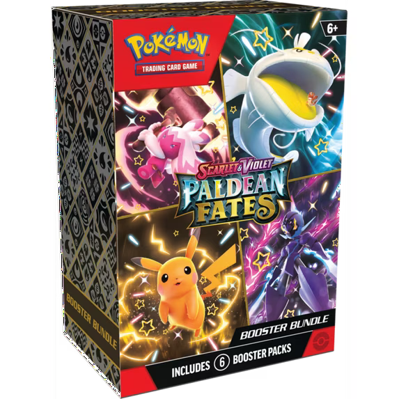 Pokemon Trading Card Games SV4.5 Paldean Fates Booster Bundle