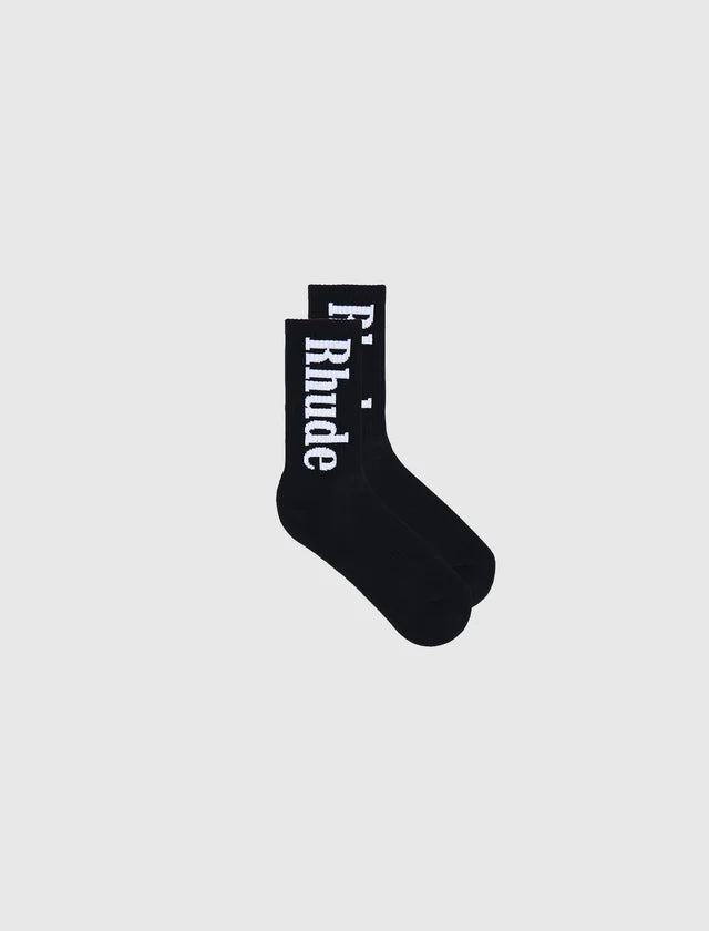 RHUDE Socks (Black/White)
