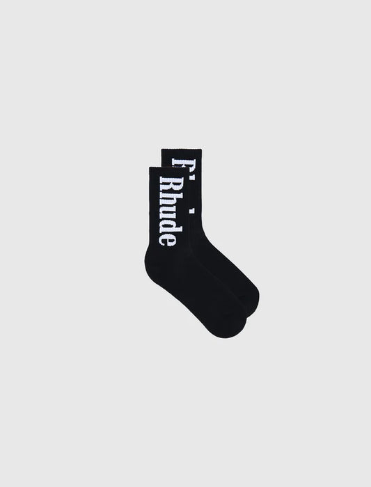 RHUDE Socks (Black/White)