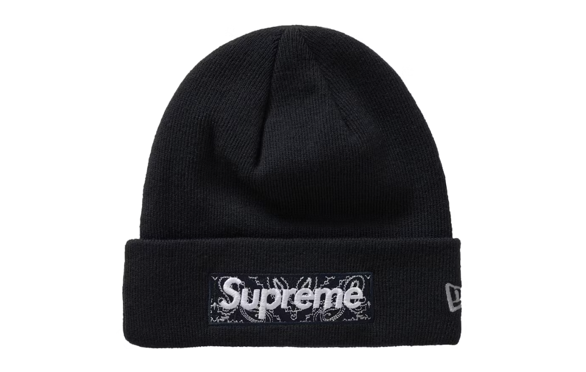 Supreme New Era Box Logo Beanie (Black)