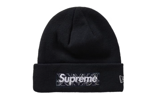 Supreme New Era Box Logo Beanie (Black)