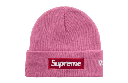 Supreme New Era Box Logo Beanie (Magenta)