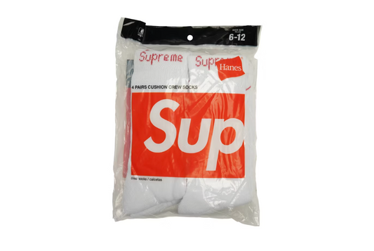 Supreme Hanes Crew Socks (4 Pack)