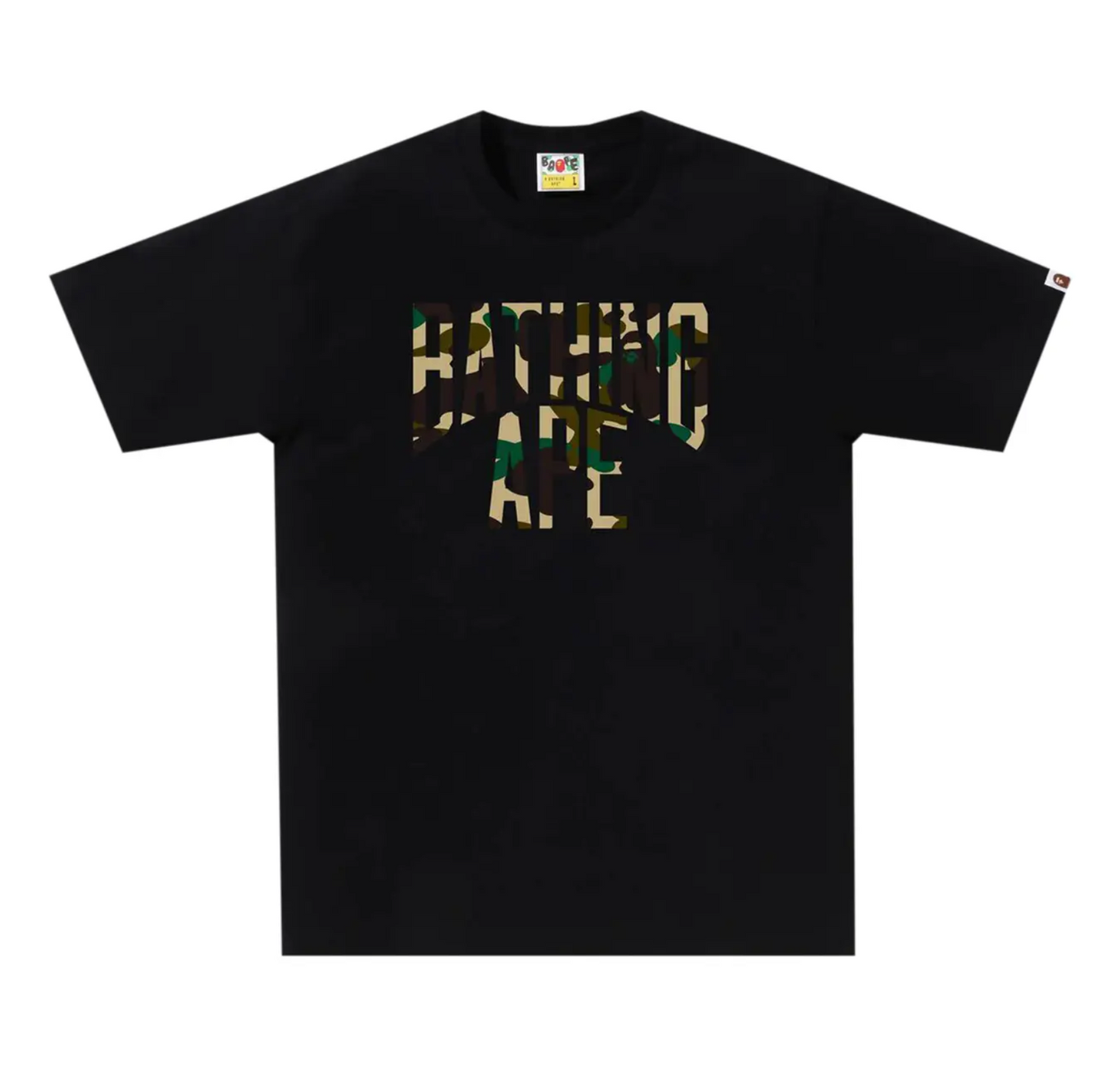 Bape "1st Camo NYC Logo" Tee (Black/Yellow)