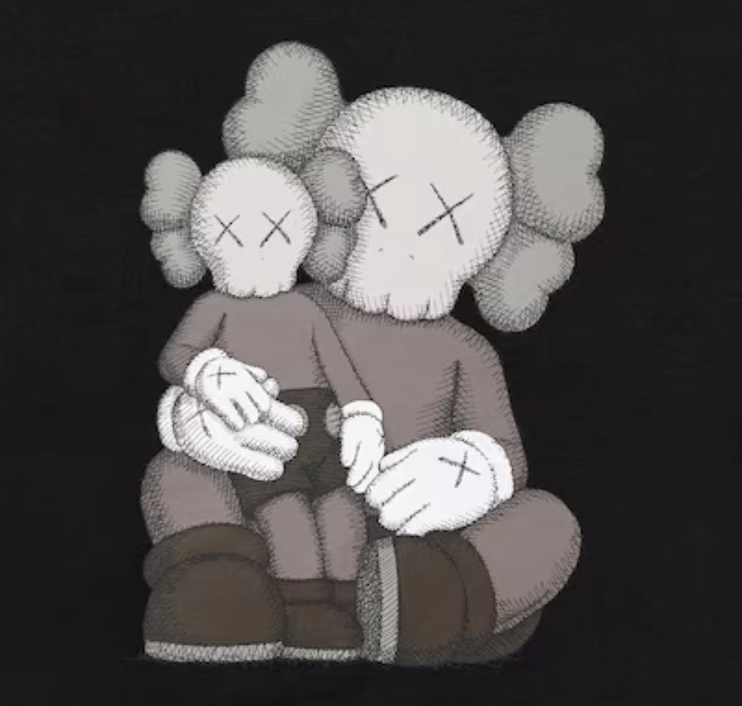 KAWS UT Short-Sleeve Graphic T-Shirt (Black)