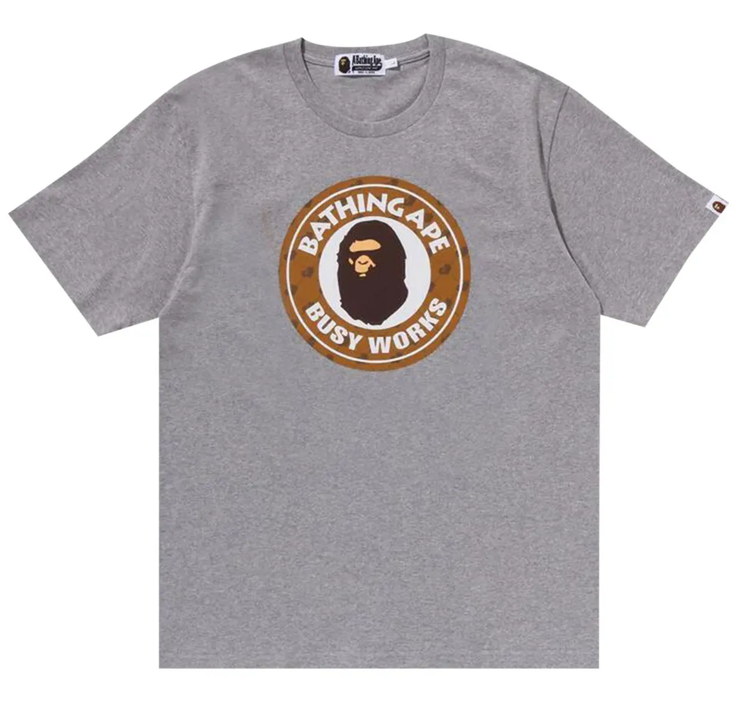 Bape "Cloud Head Monogram Busy Works" Tee (Gray)