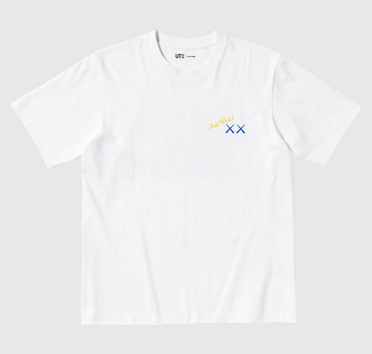 KAWS + Warhol UT Graphic T-Shirt (White/Blue)