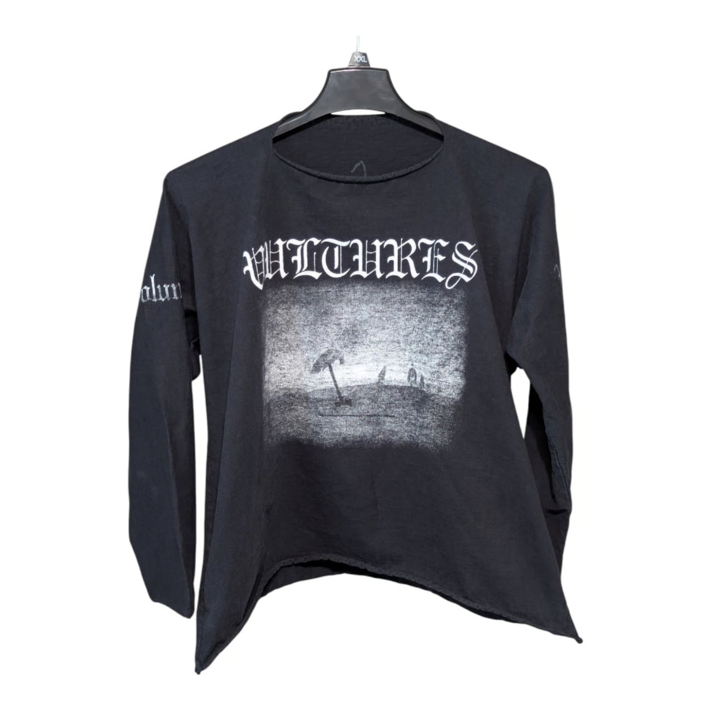 Kanye West Vultures Album Long Sleeve Tee (Black)