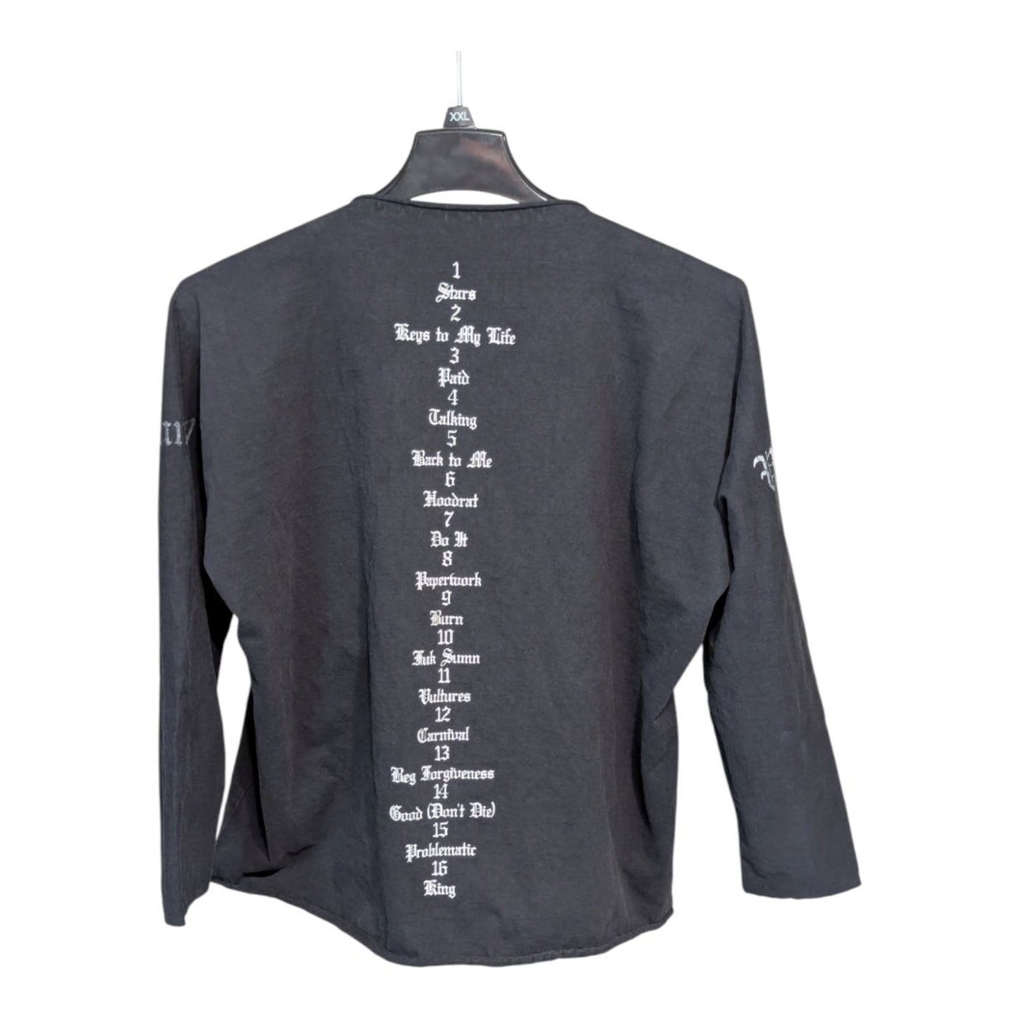Kanye West Vultures Album Long Sleeve Tee (Black)