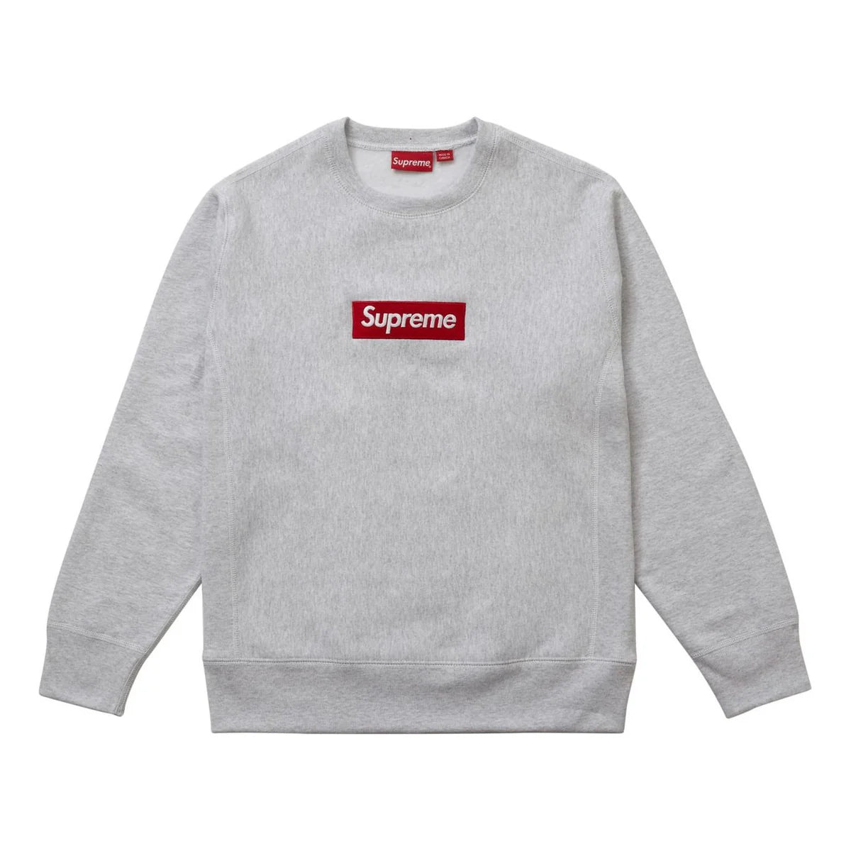 (USED) Supreme Box Logo Crewneck (FW15) Heather Grey