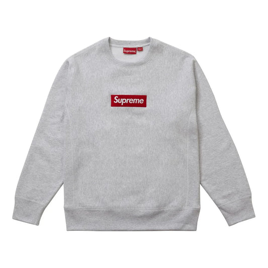 (USED) Supreme Box Logo Crewneck (FW15) Heather Grey