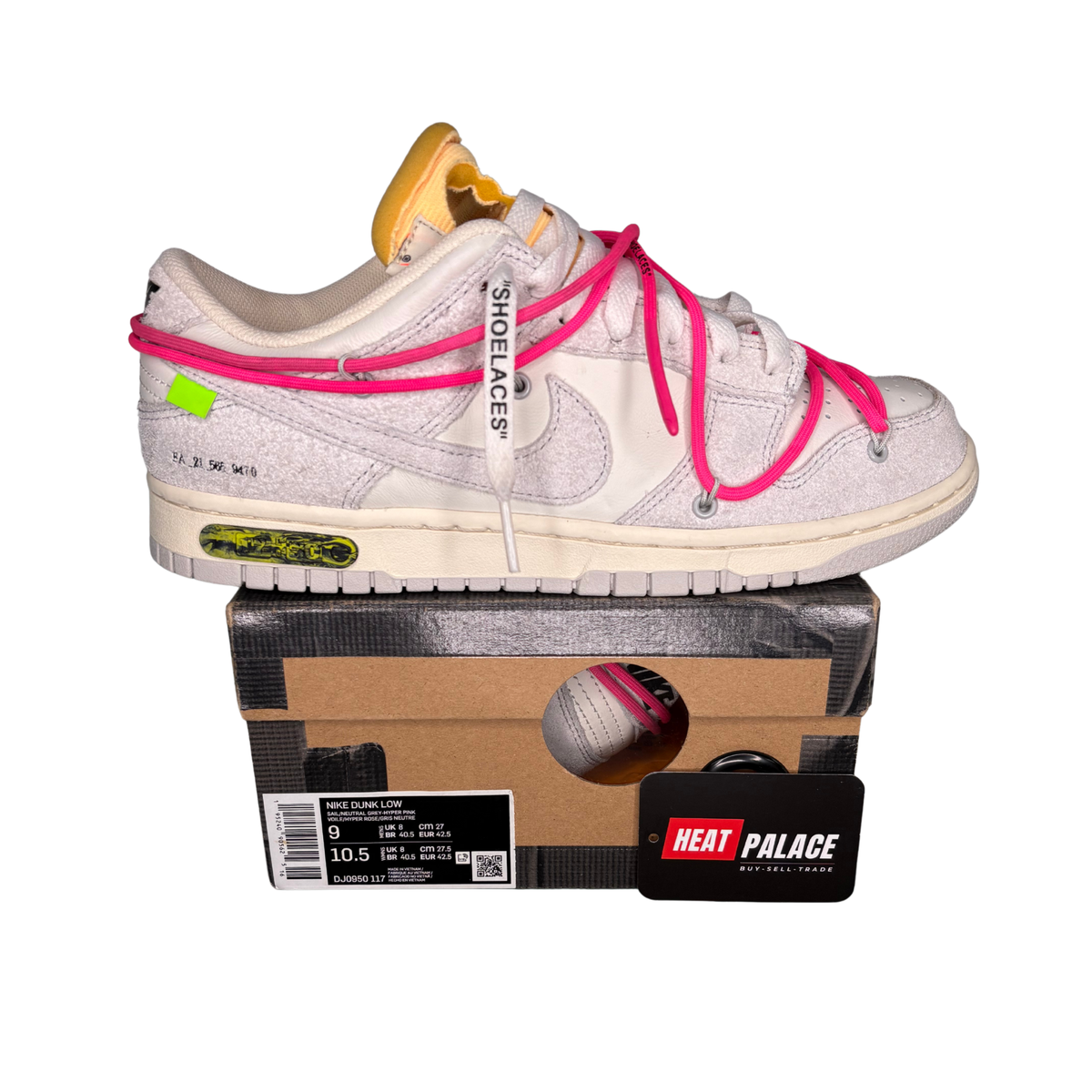 (USED) Nike Dunk Low x Off-White "Lot 17"