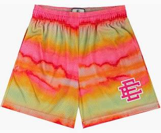 (USED) Eric Emanuel EE Short Pink/Yellow Stripe