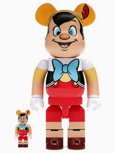 Bearbrick x Disney Pinocchio 100% & 400% Set