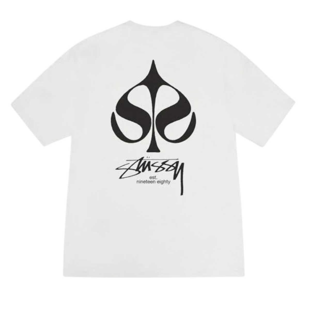 Stussy Spade Pigment Dyed Tee (White)